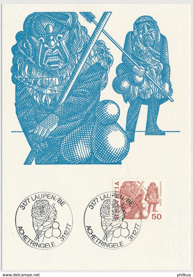 599 / 1105 Maximumkarte Achetringele LAUPEN - Cartes-Maximum (CM)