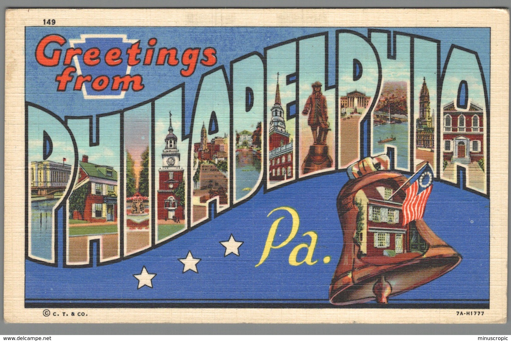CPSM USA - Pennsylvania - Greetings From Philadelphia - Philadelphia