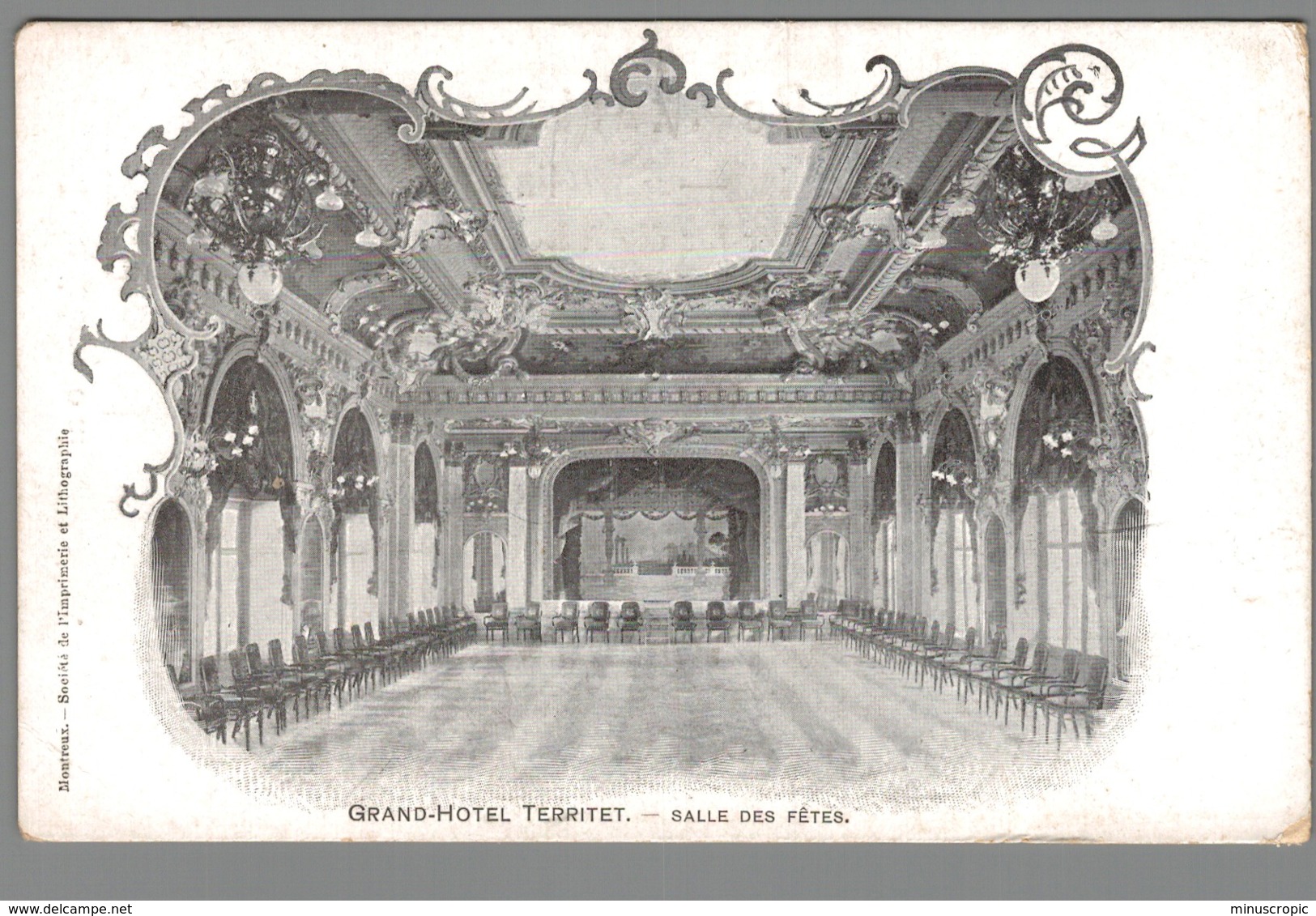 CPA Suisse - Territet - Grand Hôtel - Salle Des Fêtes - Altri & Non Classificati