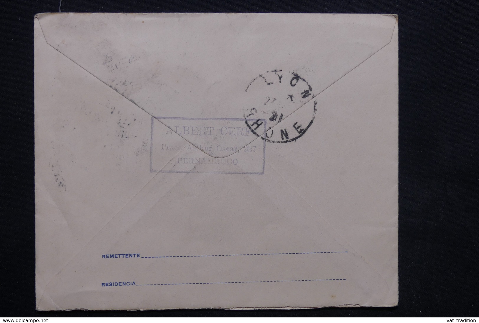 BRÉSIL - Entier Postal De Pernambuc Pour La France En 1921 Par Le " SS Almanzora " - L 23689 - Entiers Postaux