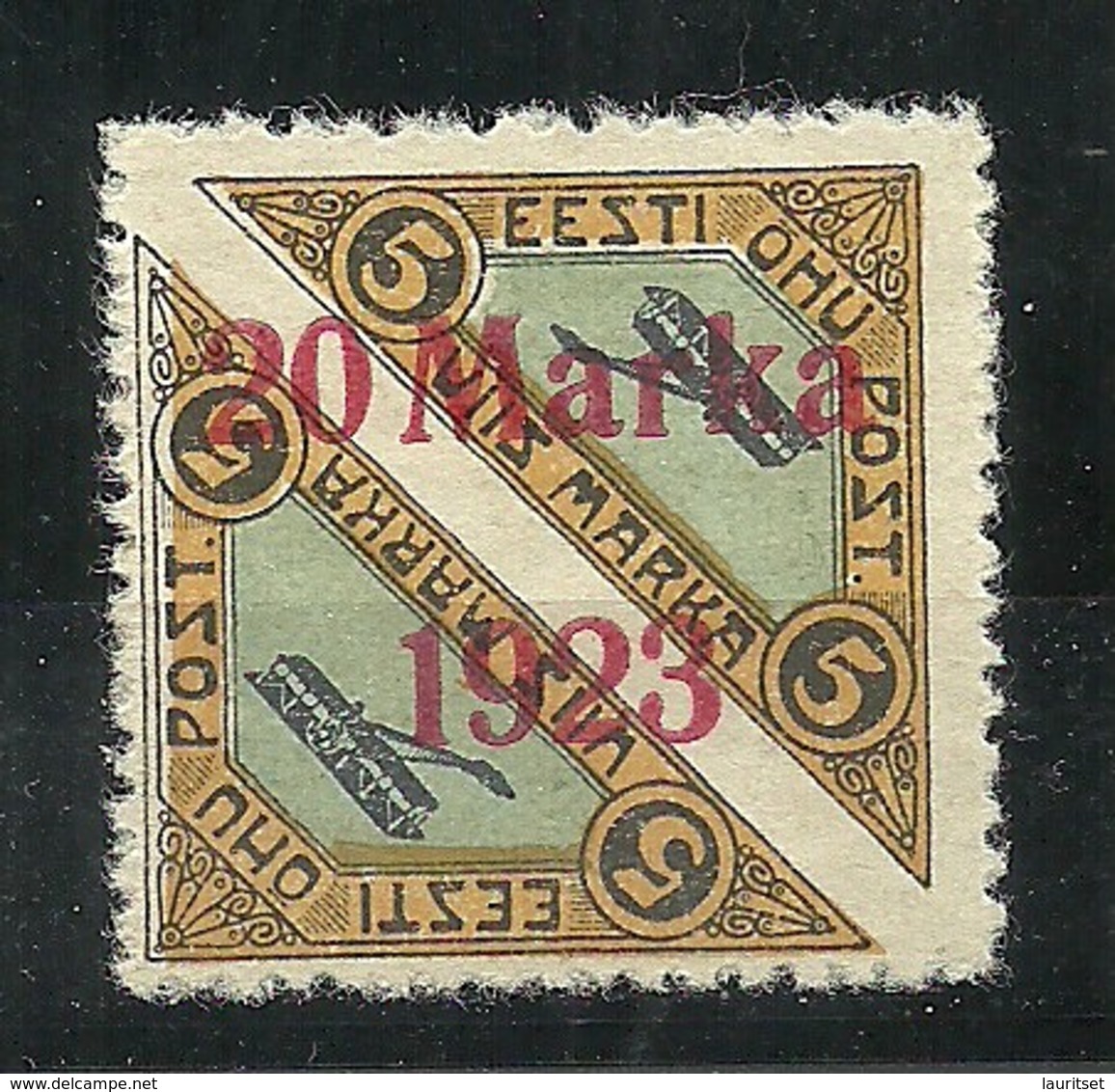 Estland Estonia 1923 Michel 44 A MNH Ist Etwas Gehaftet Gewesen (Haftspuren Teilweise Auf Gummi) - Estonie