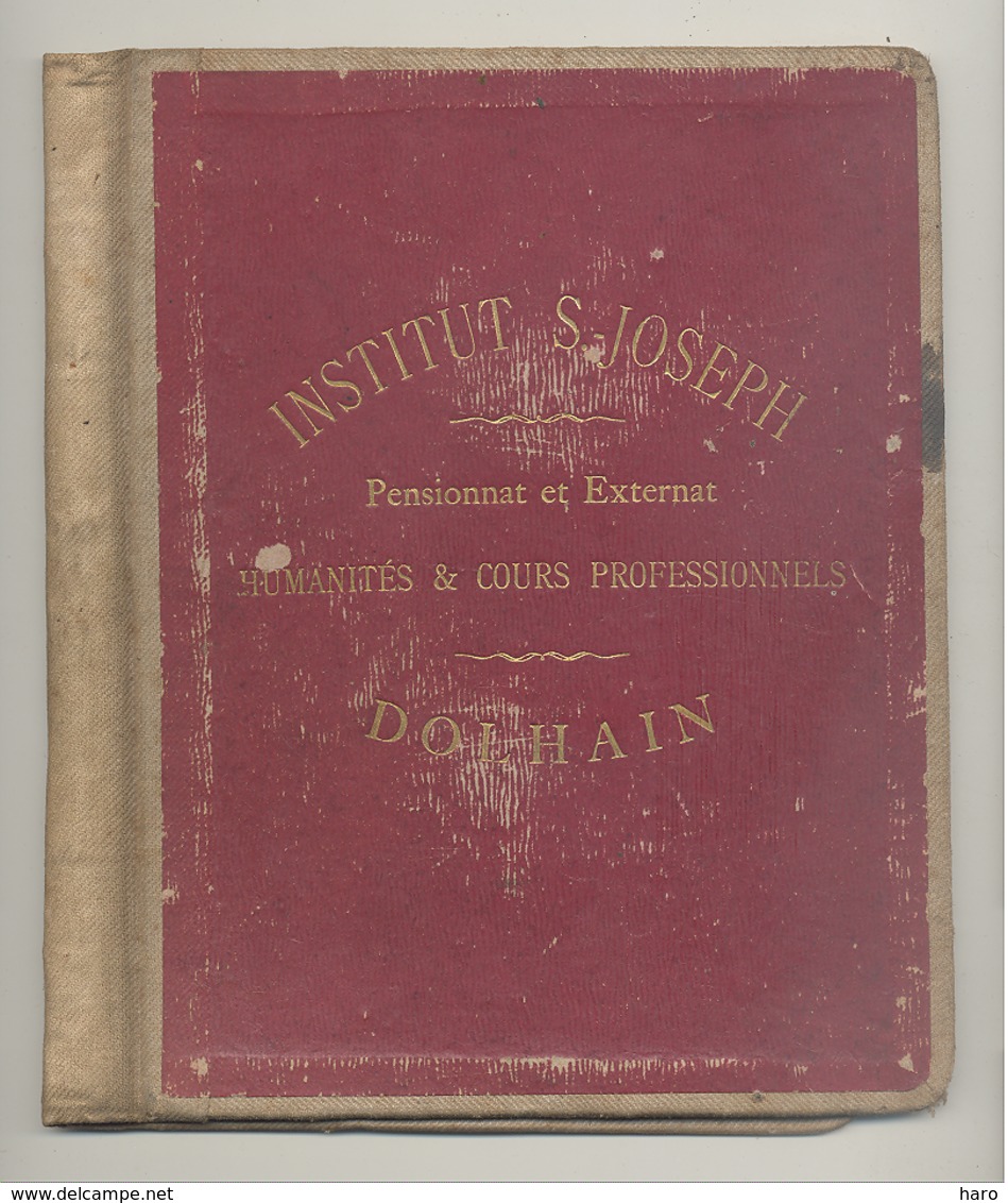 DOLHAIN - Institut St - Joseph  - Couverture ( SEULE ) En Carton Fort D'un Cahier  +/- 1935 (xh) - Collections