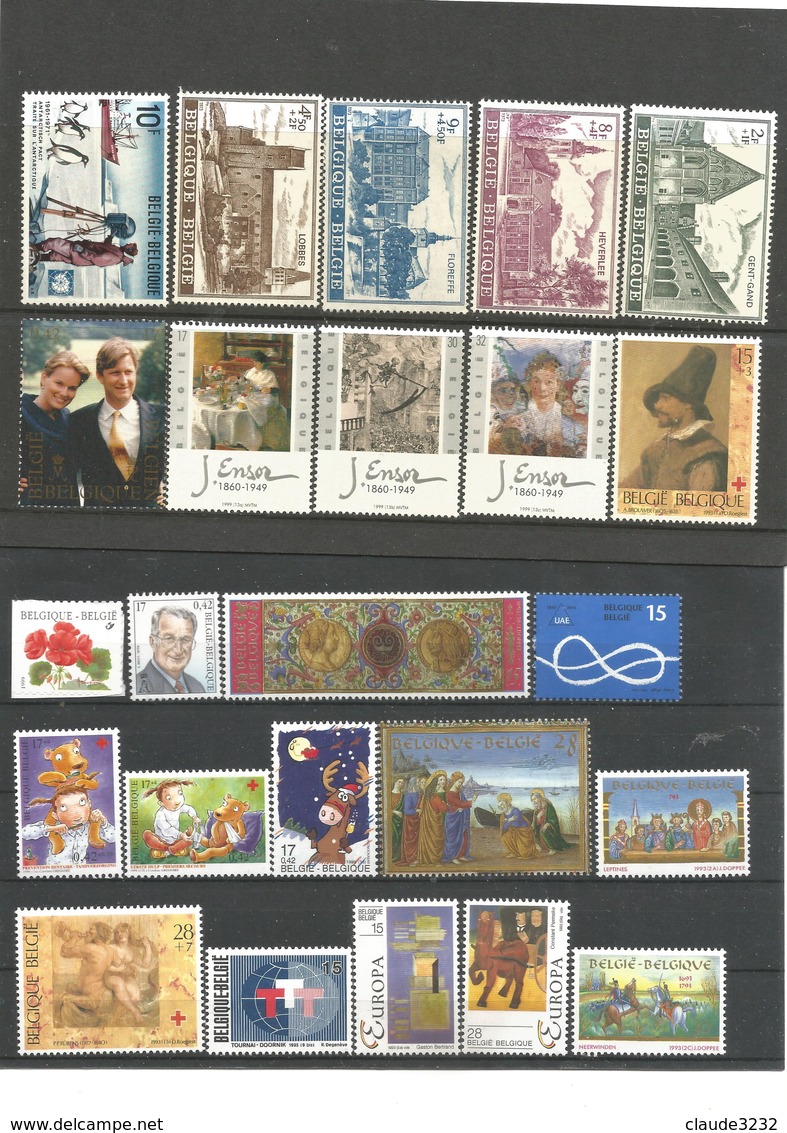 3.Belgique : Timbres Neufs** - Sammlungen