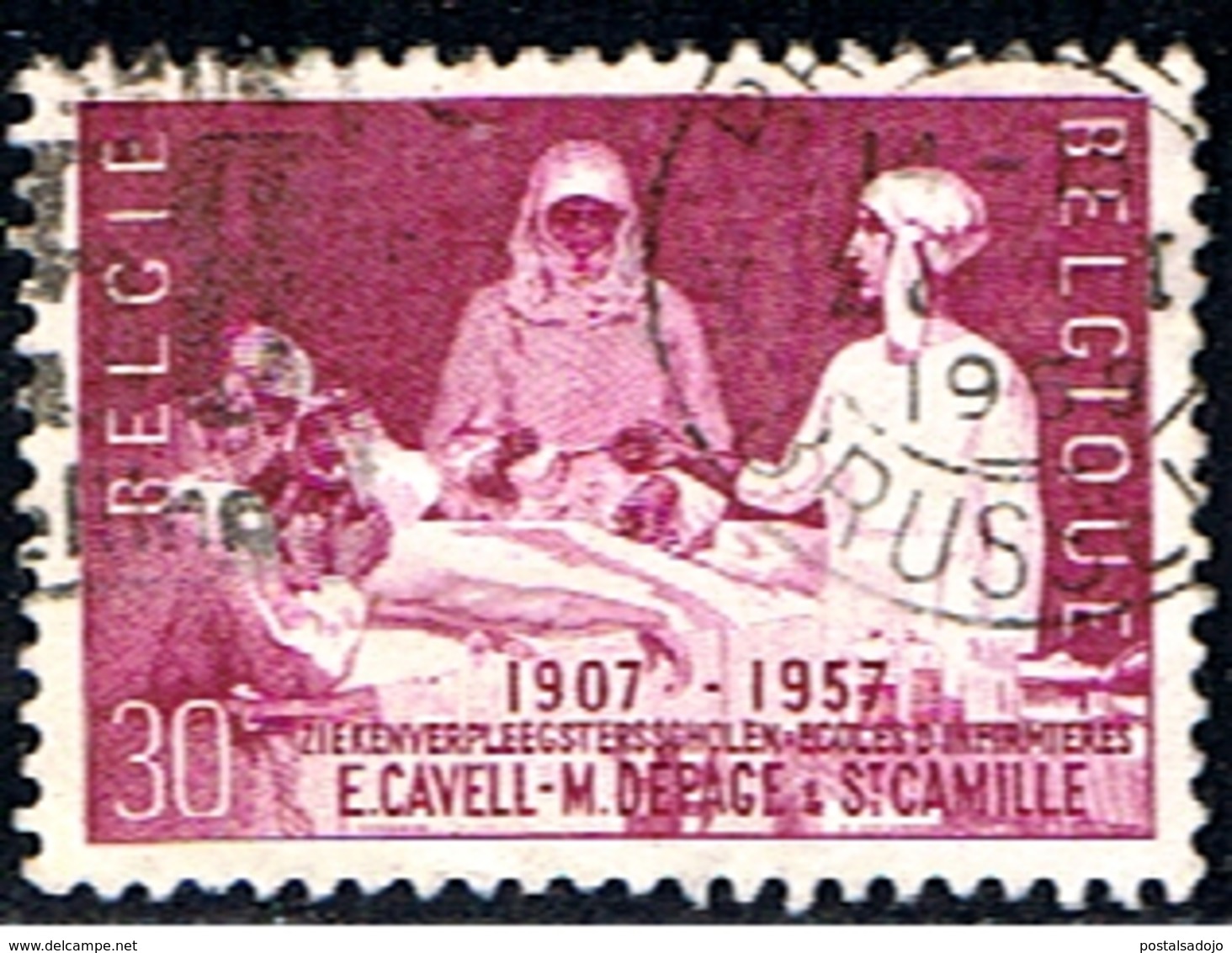 (BE 769) BELGIQUE // YVERT 1038 // ECOLES D'INFERMIERES // 1957 - Gebraucht