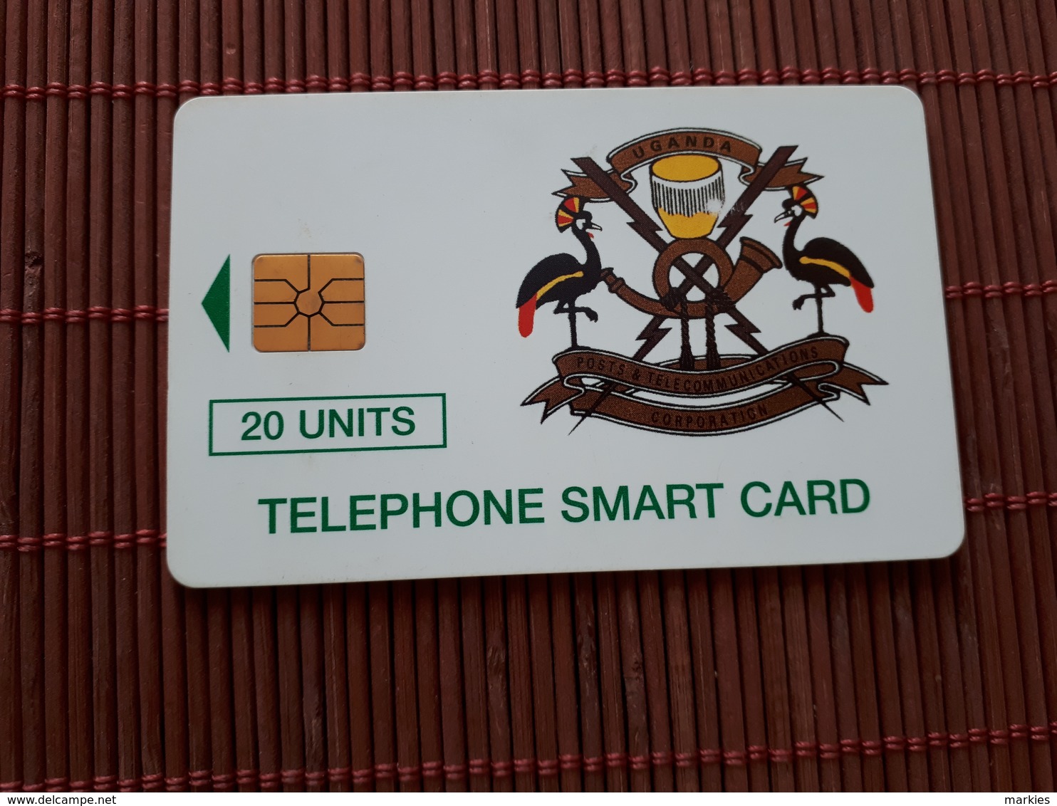 Uganda Phonecard 20 Units Used 125.000 EX  Rare - Oeganda