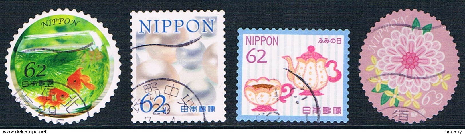 Japon - Timbres Divers 8190, 8217, 8255, 8451 (année 2017) Oblit. - Oblitérés