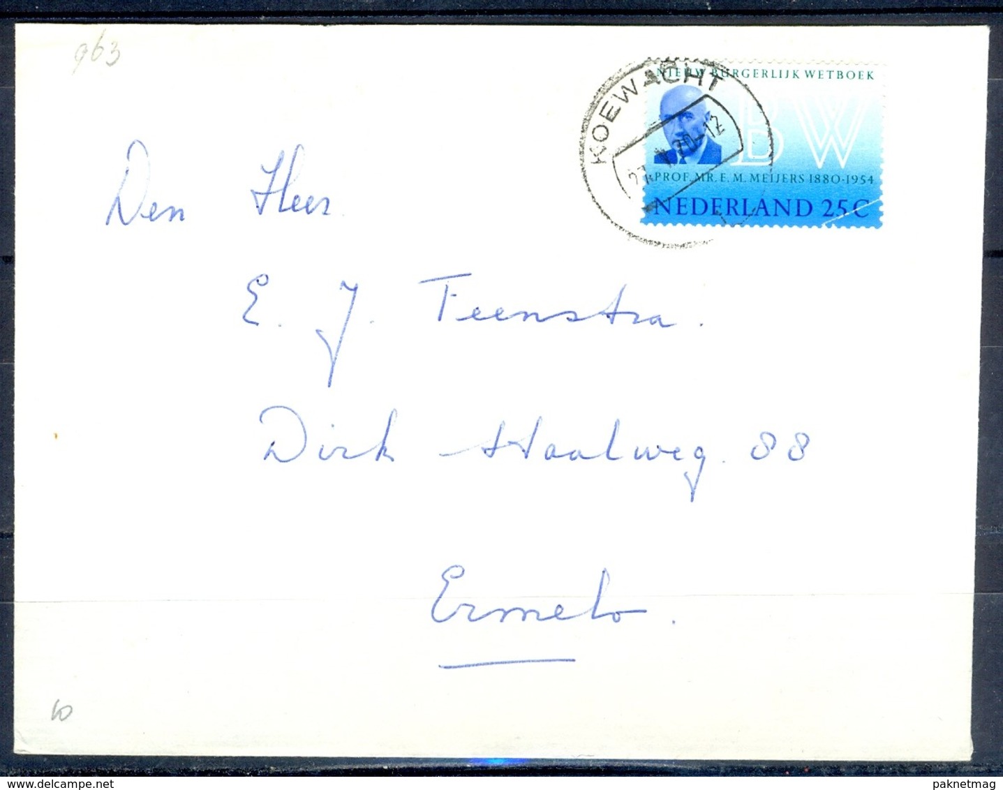K245- Postal Used Cover. Post From Nederland. Netherlands. - Postal History