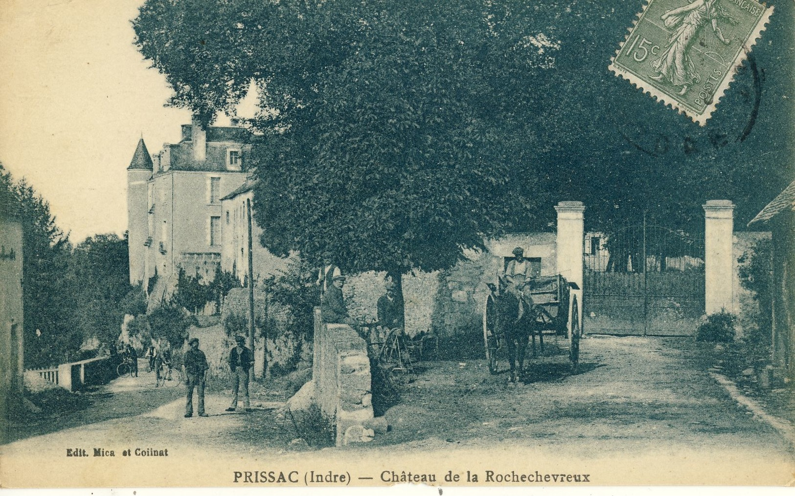 PRISSAC (Indre) -- CHATEAU  DE  LA  ROCHECHEVREUX         Petits Défauts état - Autres & Non Classés