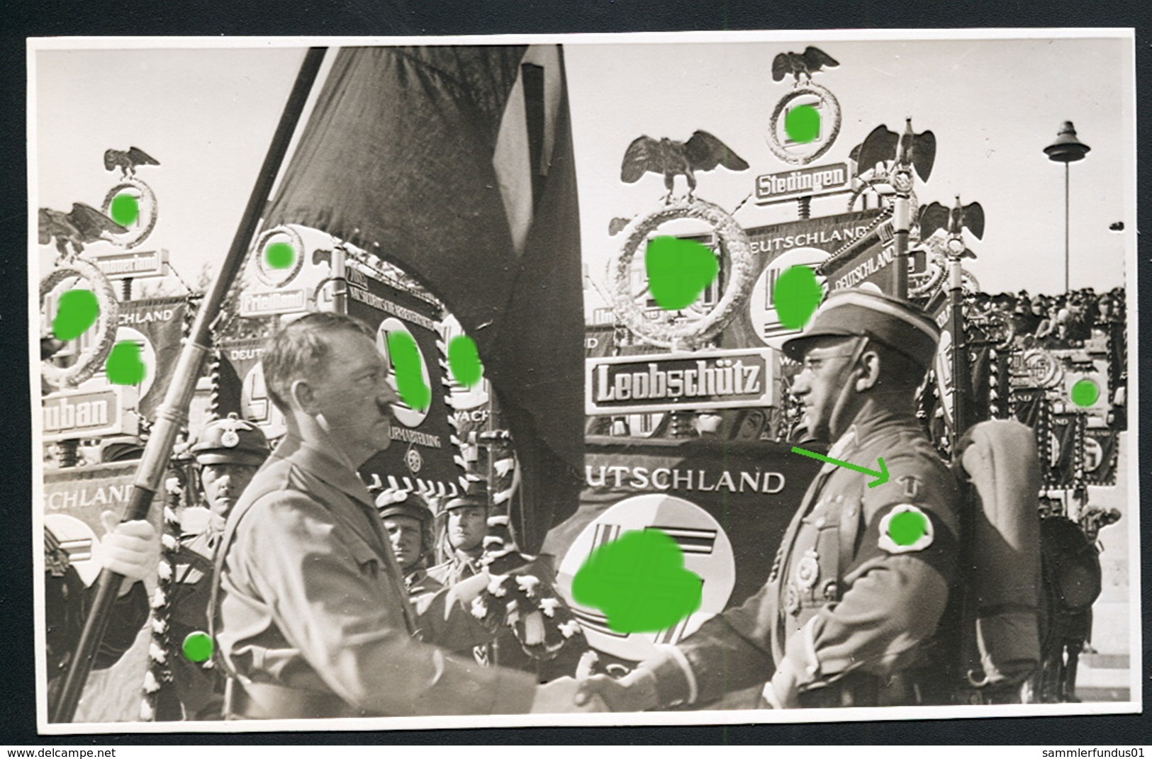 Foto AK/CP Reichsparteitag Nürnberg Hitler  Propaganda  Nazi  Ungel/uncirc. 1933-38   Erhaltung/Cond. 2  Nr. 00586 - Guerre 1939-45