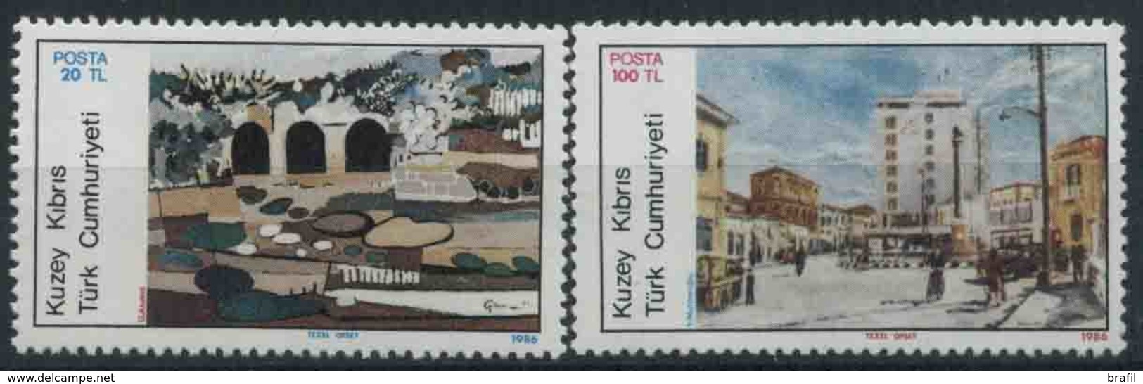 1986 Cipro Del Nord, Artisti Contemporanei, Serie Completa Nuova (**) - Nuovi