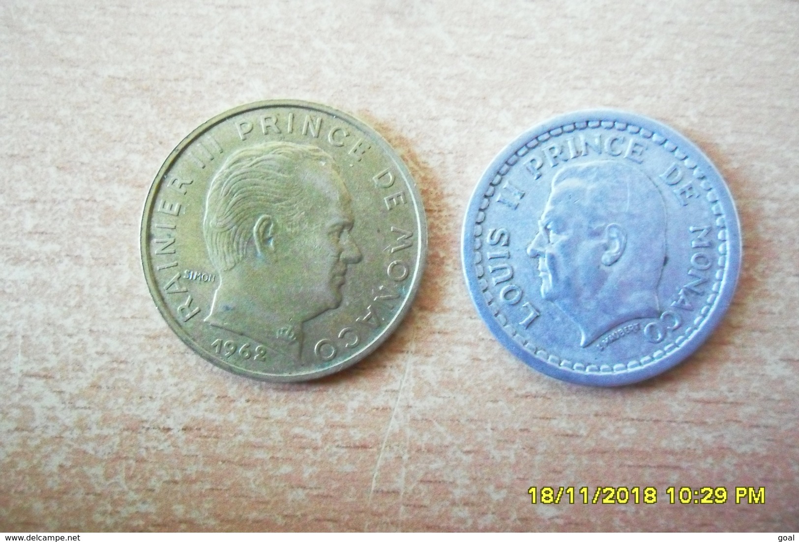 20 Centimes 1962 Et 1 Franc Sans Date De Monaco En TTB+ - 1949-1956 Franchi Antichi