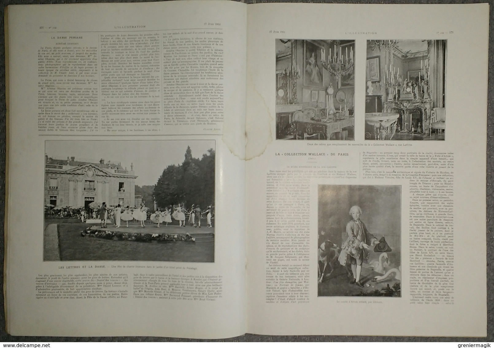 L'Illustration 3722 27 juin 1914 Albanie Durrazo/Révolution en Italie/Métropolitain et égouts/Armène Ohanian/Moën