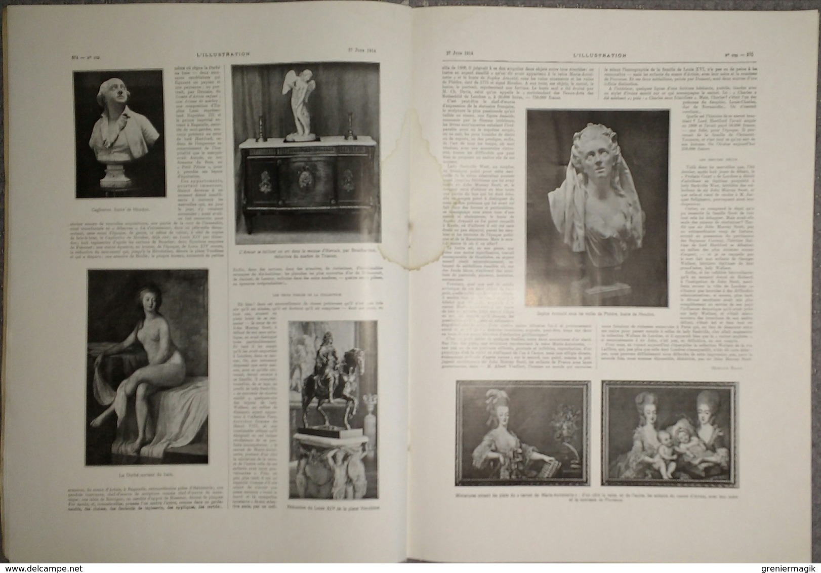 L'Illustration 3722 27 juin 1914 Albanie Durrazo/Révolution en Italie/Métropolitain et égouts/Armène Ohanian/Moën