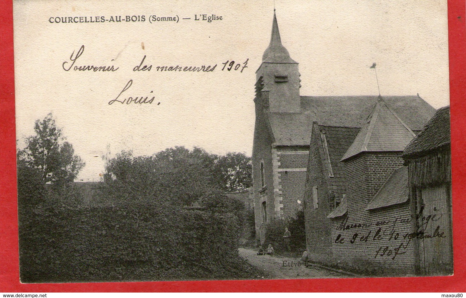 COURCELLES - L'Eglise - 1907 - - Otros & Sin Clasificación