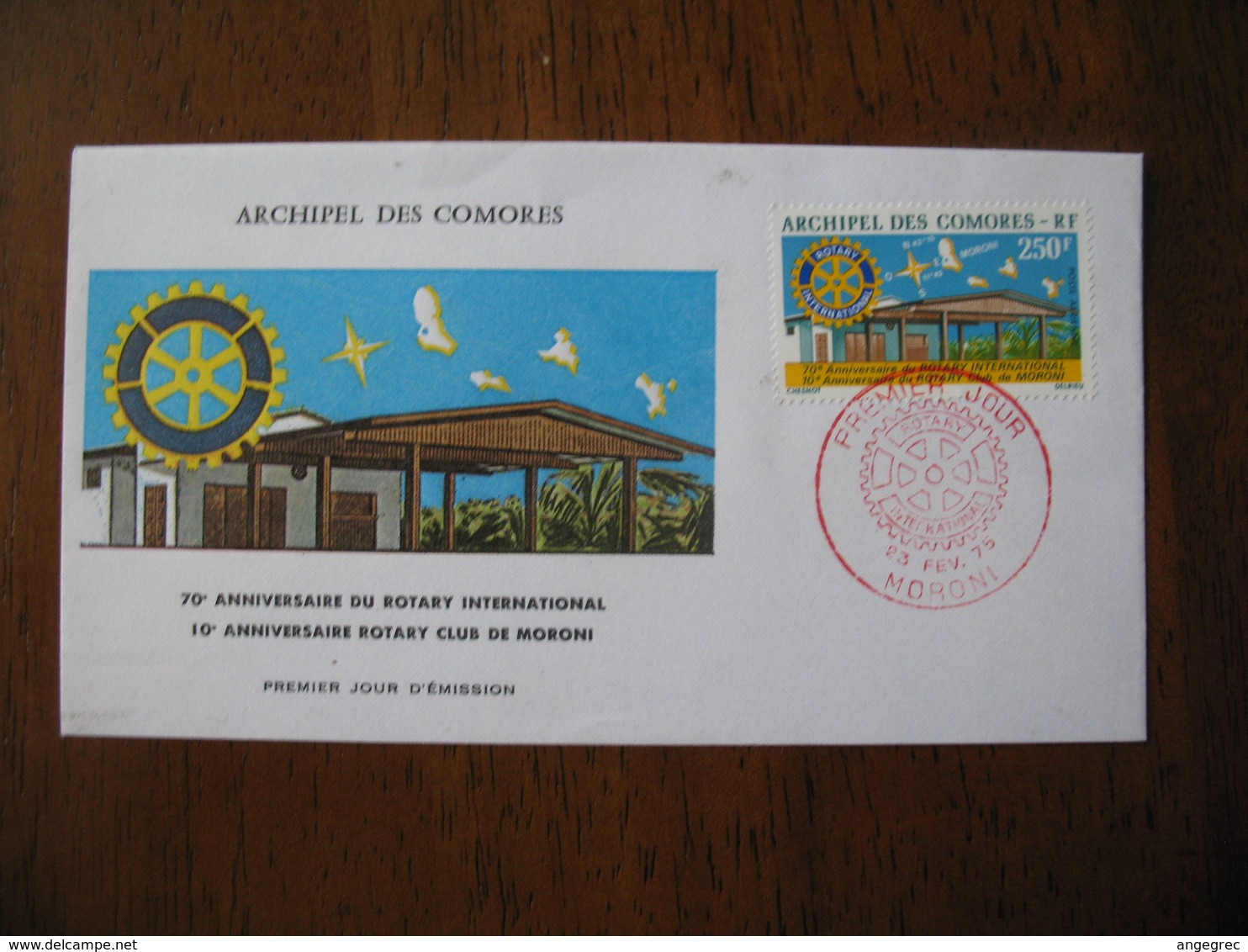 FDC  Enveloppe   Archipel Des Comores   1975   Moroni - Comores (1975-...)