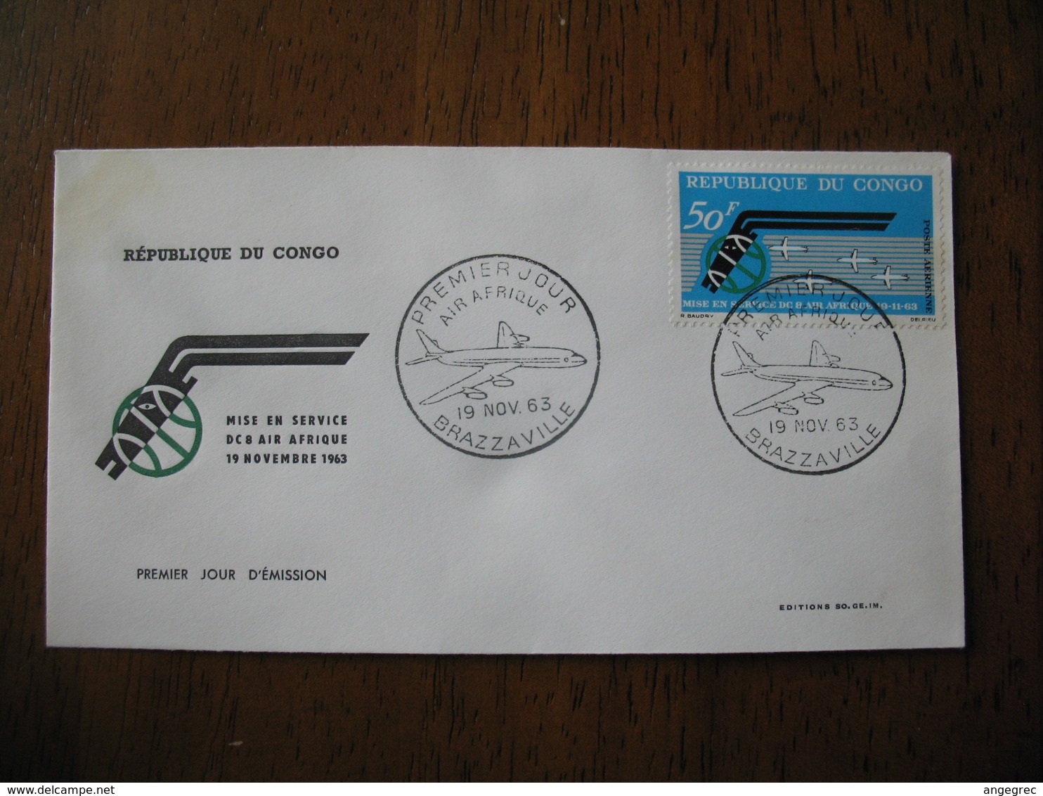 FDC  Enveloppe   République Du Congo    1963  Brazzaville - FDC