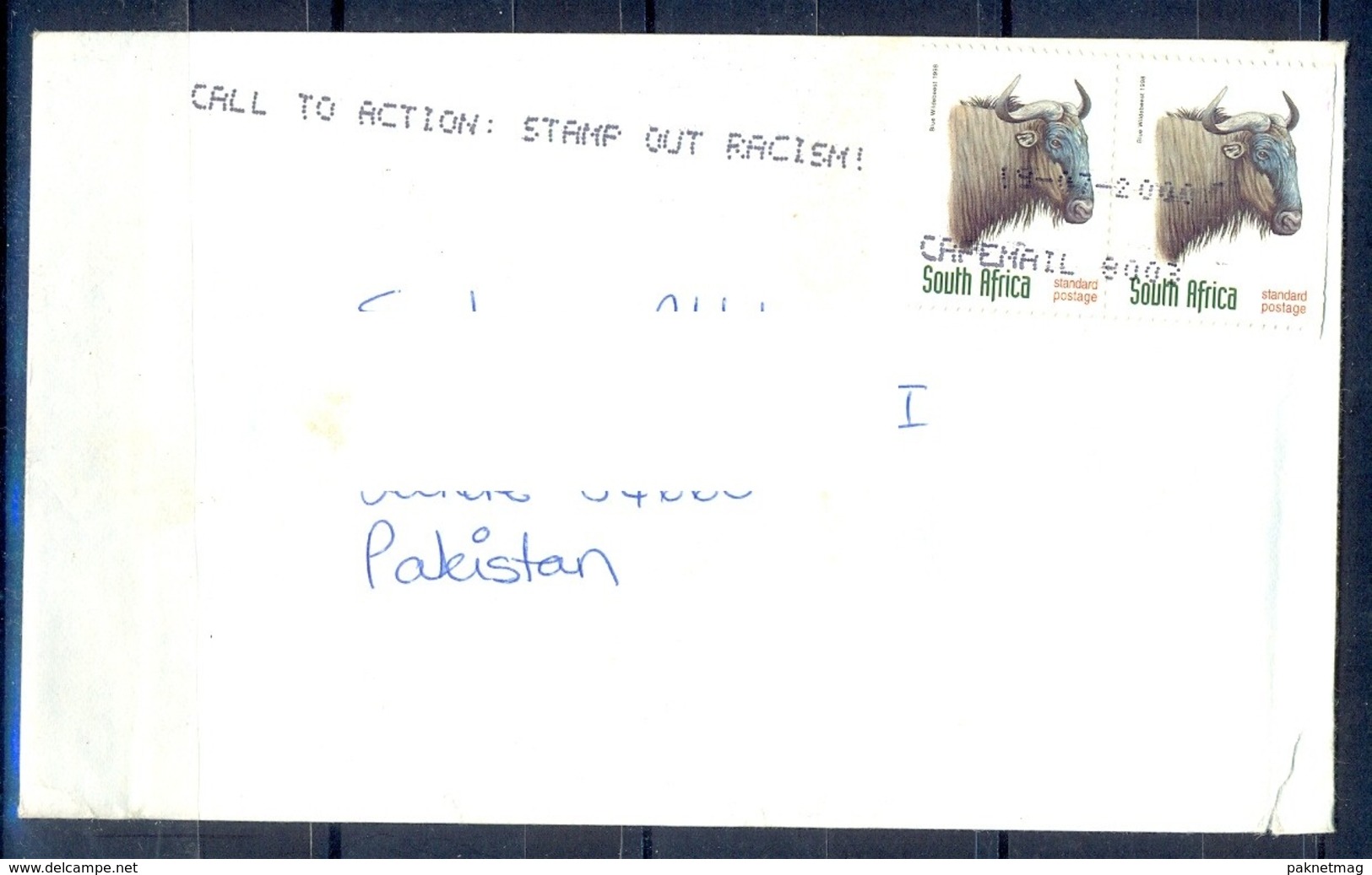 K294- Postal Used Cover. Posted From South Africa To Pakistan. - Other & Unclassified