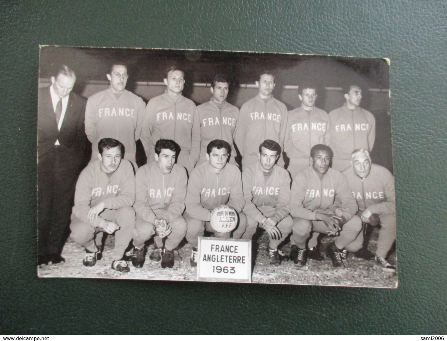 PHOTO EQUIPE DE FOOT FRANCE ANGLETERRE 1963 - Sports