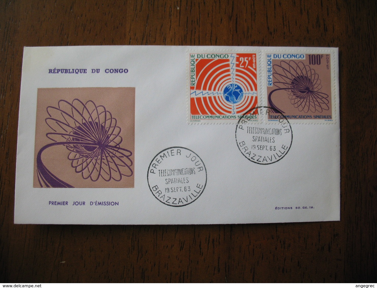 FDC  Enveloppe   République Du Congo    1963  Brazzaville - FDC