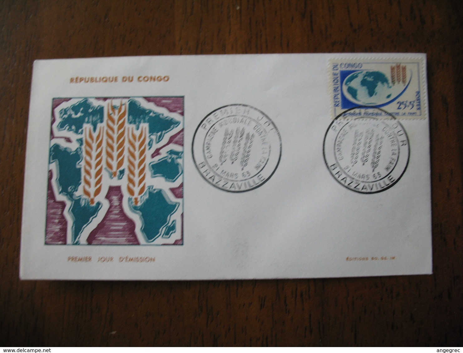 FDC  Enveloppe   République Du Congo    1963  Brazzaville - FDC