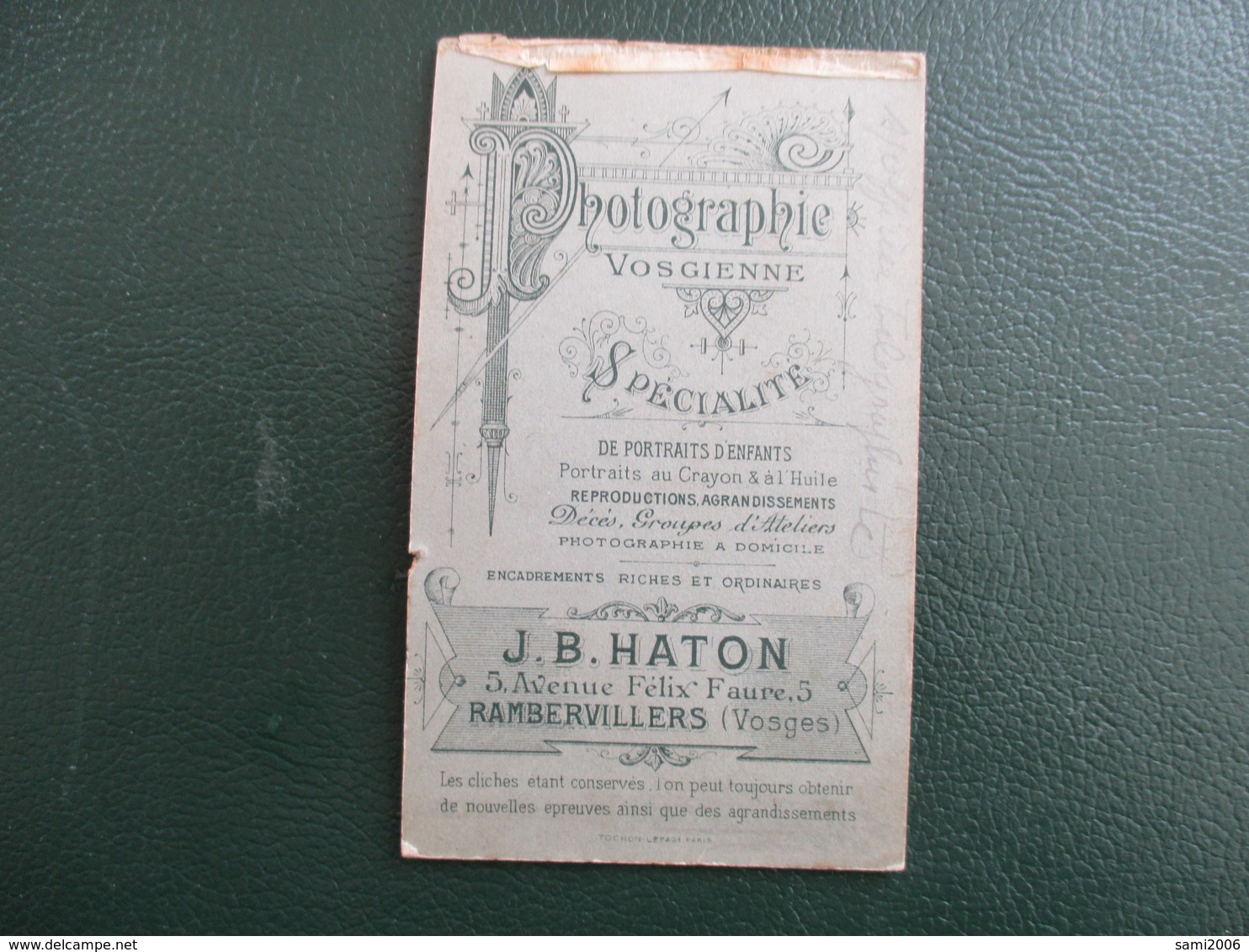 CDV PHOTO MILITAIRE N° COL 17 SOUS OFFICIER TELEGRAPHISTE PHOTOGRAPHE HATON 88 RAMBERVILLERS - Anciennes (Av. 1900)