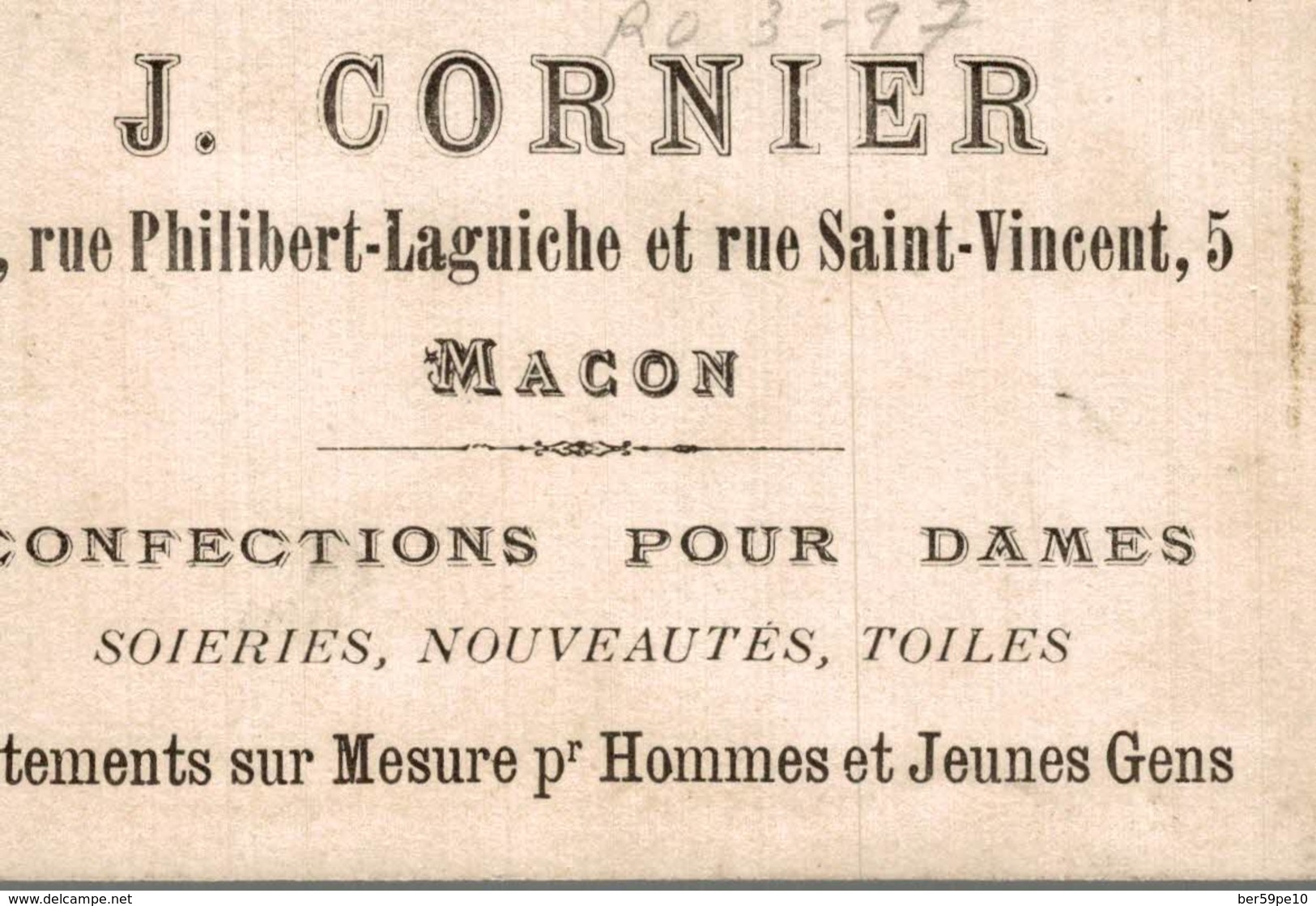 CHROMO J. CORNIER MACON CONFECTIONS POUR DAMES  MARCHAND DE COCO - Other & Unclassified