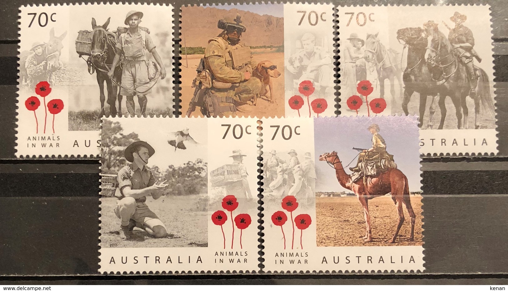 Australia, 2015, Animals In War (MNH) - Ongebruikt