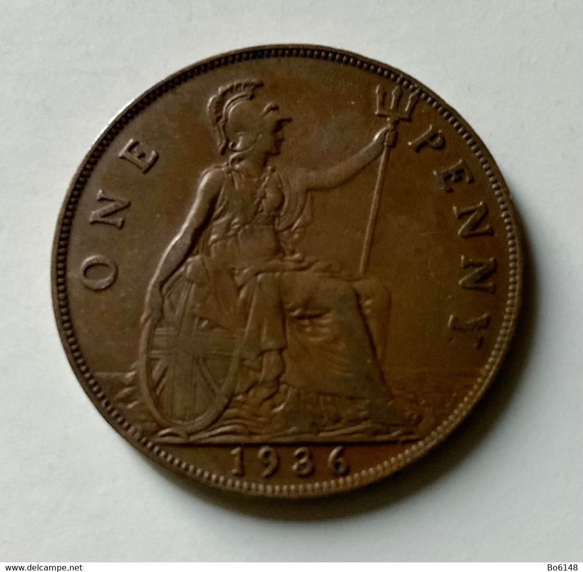 GRAN BRETAGNA  - ENGLAND  1936  Moneta 1 PENNY Giorgio V - E. 2 Pence