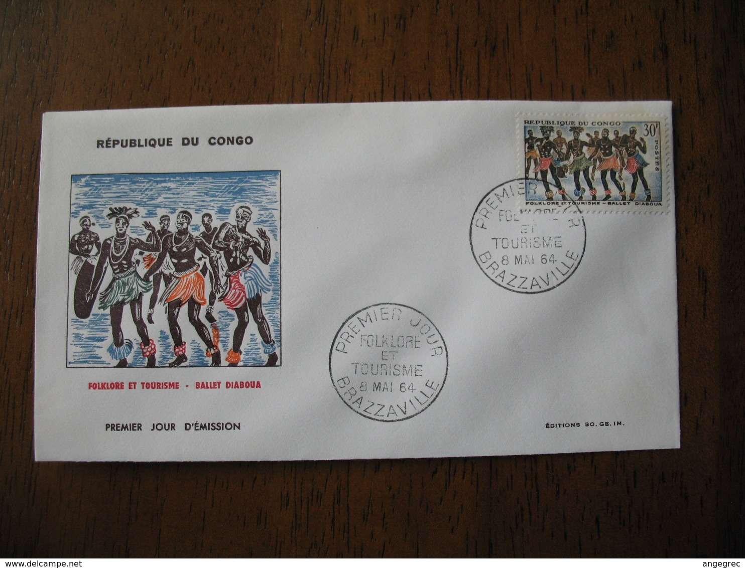 FDC  Enveloppe   République Du Congo    1964  Brazzaville - FDC