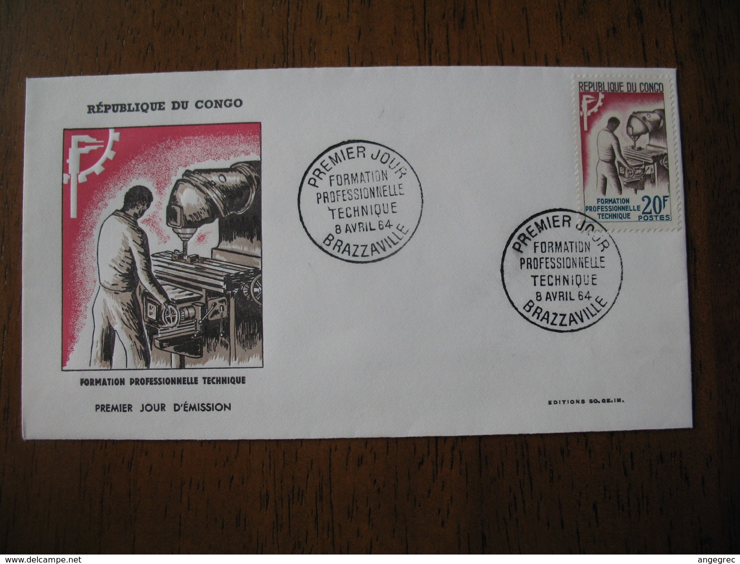 FDC  Enveloppe   République Du Congo    1964  Brazzaville - FDC