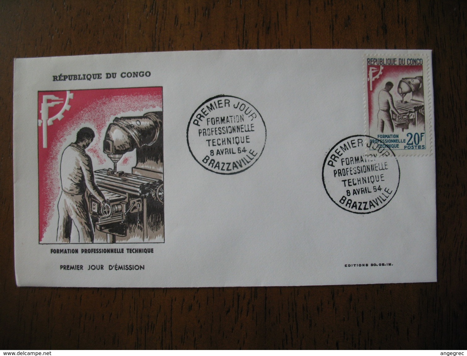 FDC  Enveloppe   République Du Congo    1964  Brazzaville - FDC