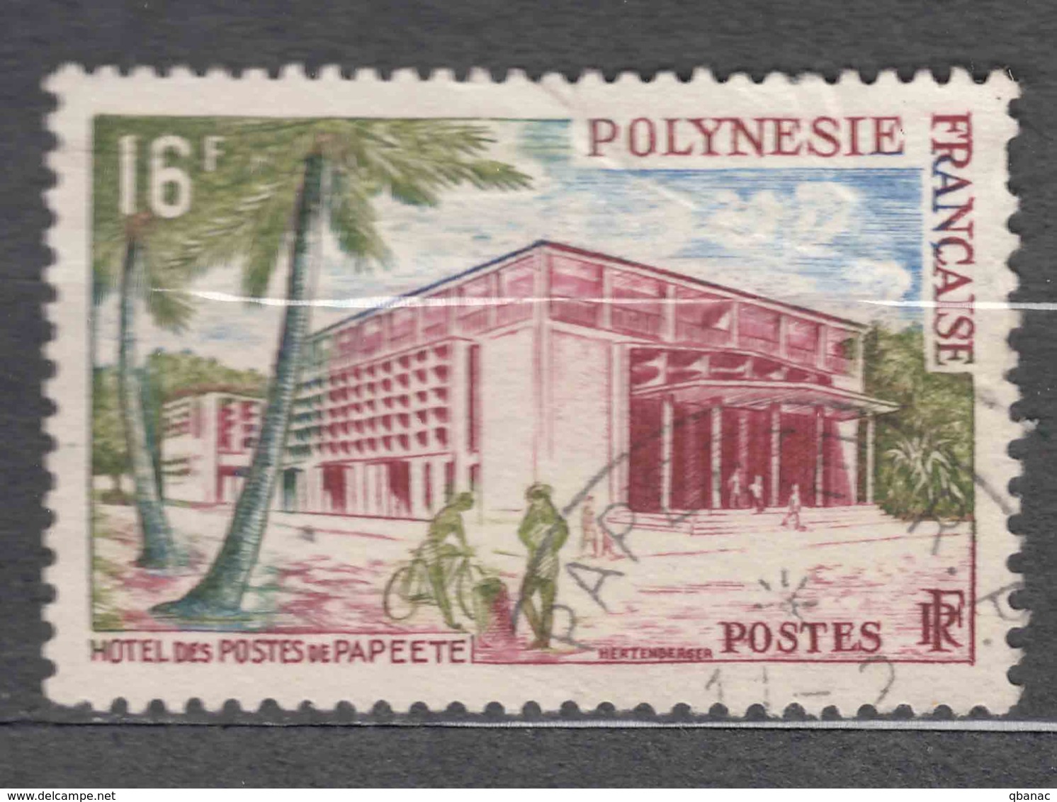 French Polynesia 1960 Yvert#17 Used - Gebraucht