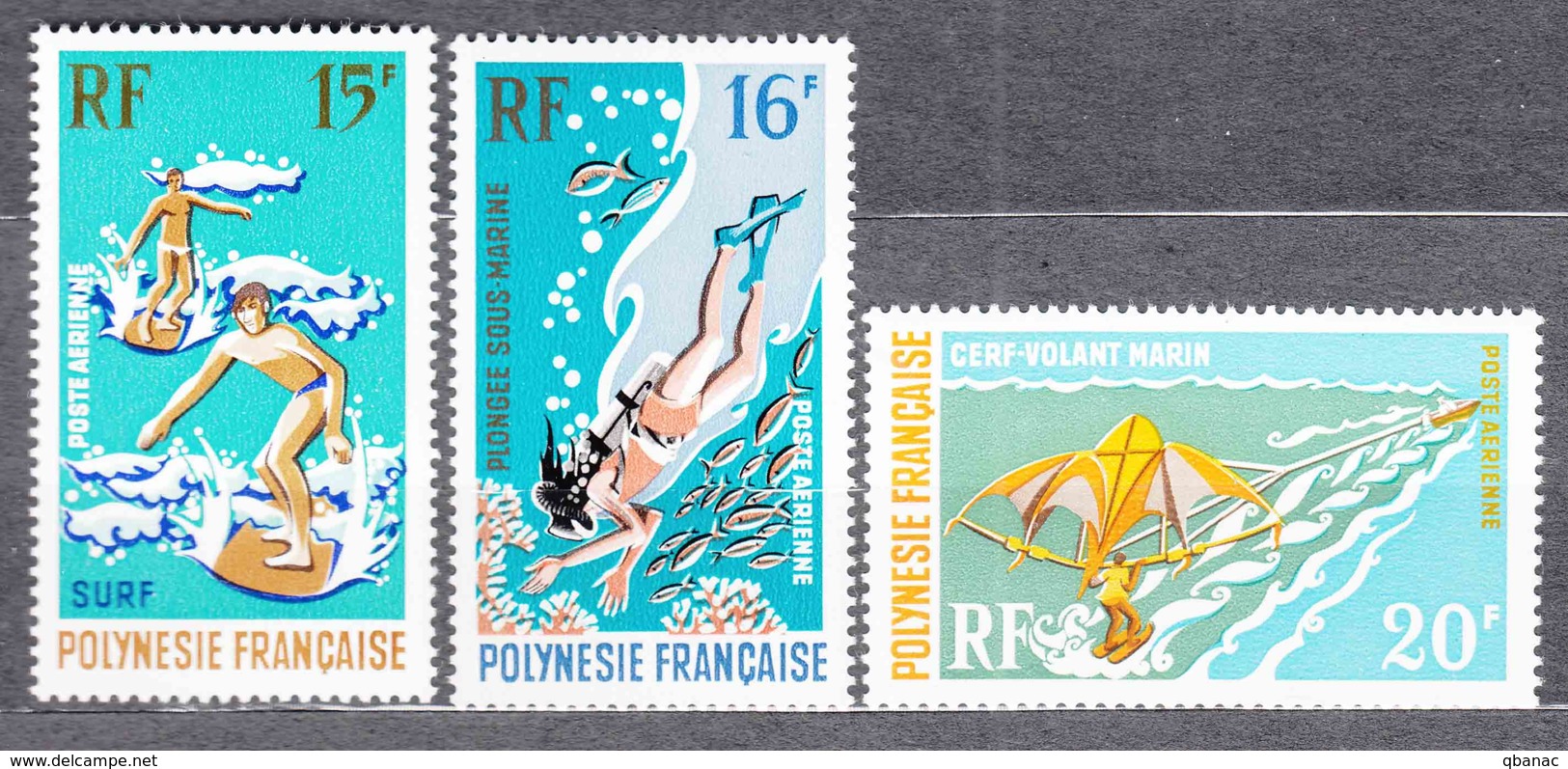 French Polynesia 1971 Mi#130-132 Mint Never Hinged - Unused Stamps