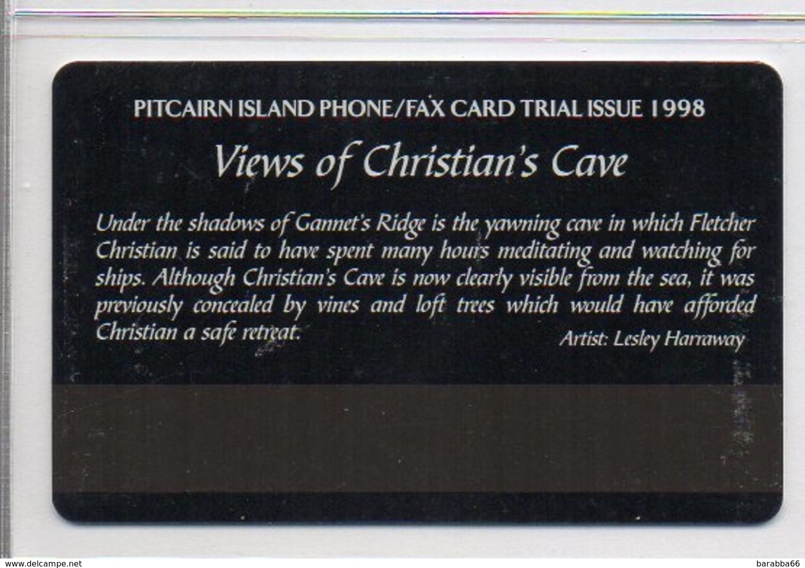 5 - TRIAL ISSUE - VIEWS OF CHRISTIAN'S CAVE - Pitcairn Islands