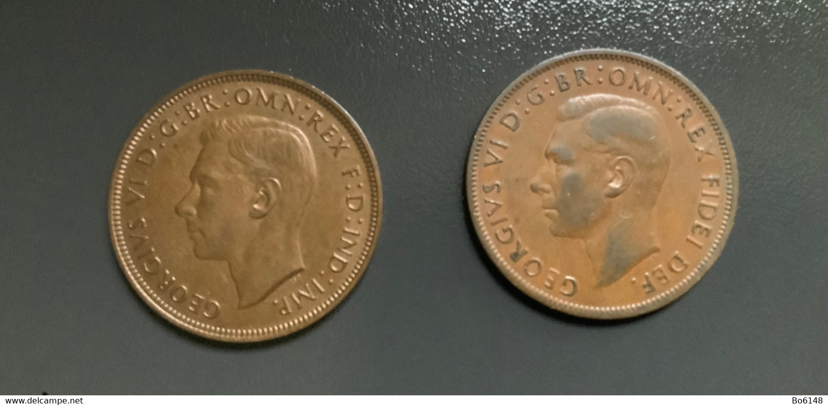GRAN BRETAGNA  - ENGLAND - 1947 E 1949 - 2 Monete 1 PENNY Giorgio VI - D. 1 Penny
