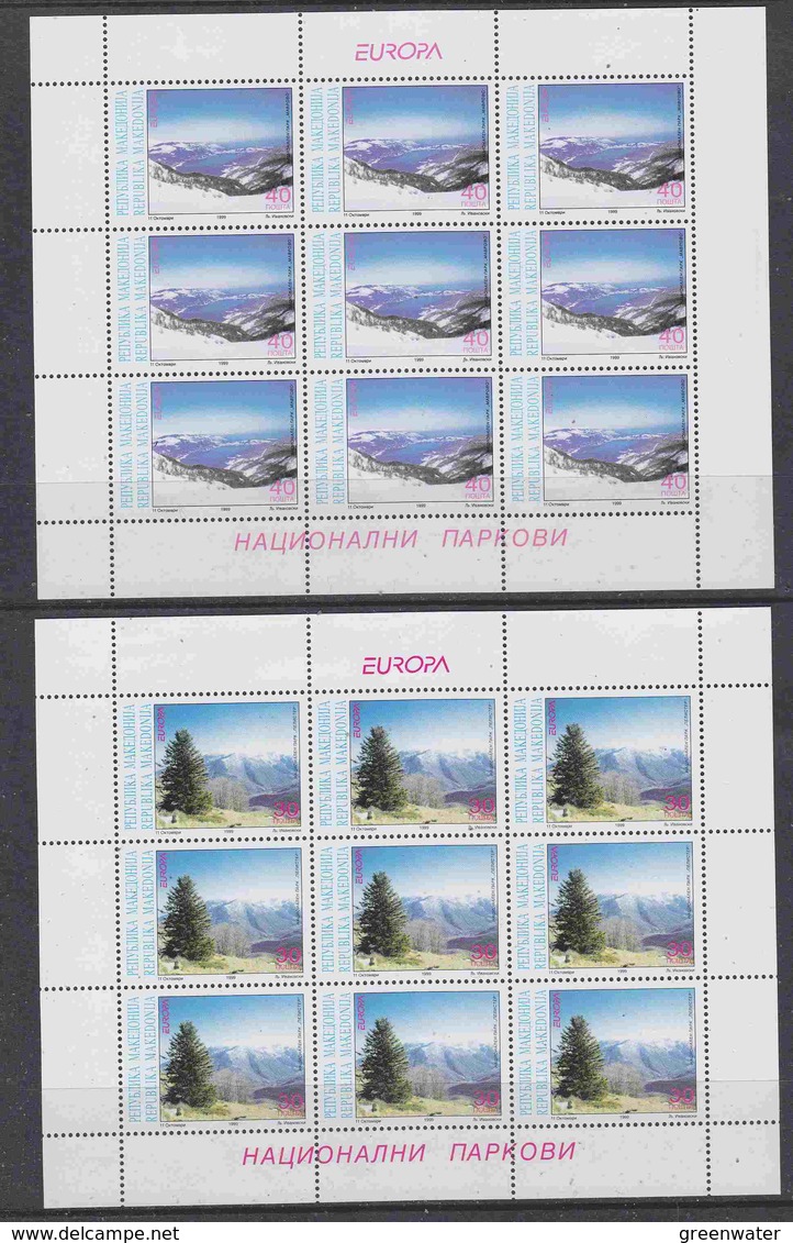 Europa Cept 1999 Macedonia 2v 2 Sheetlets ** Mnh (41908) FESTIVAL PRICE - 1999