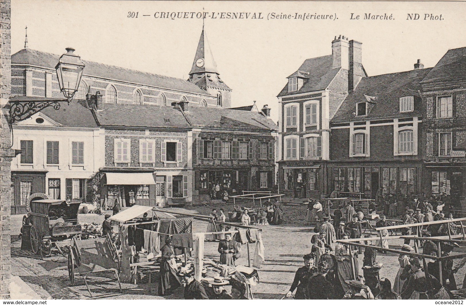 76 Criquetôt L'Esneval. Le Marché - Criquetot L'Esneval