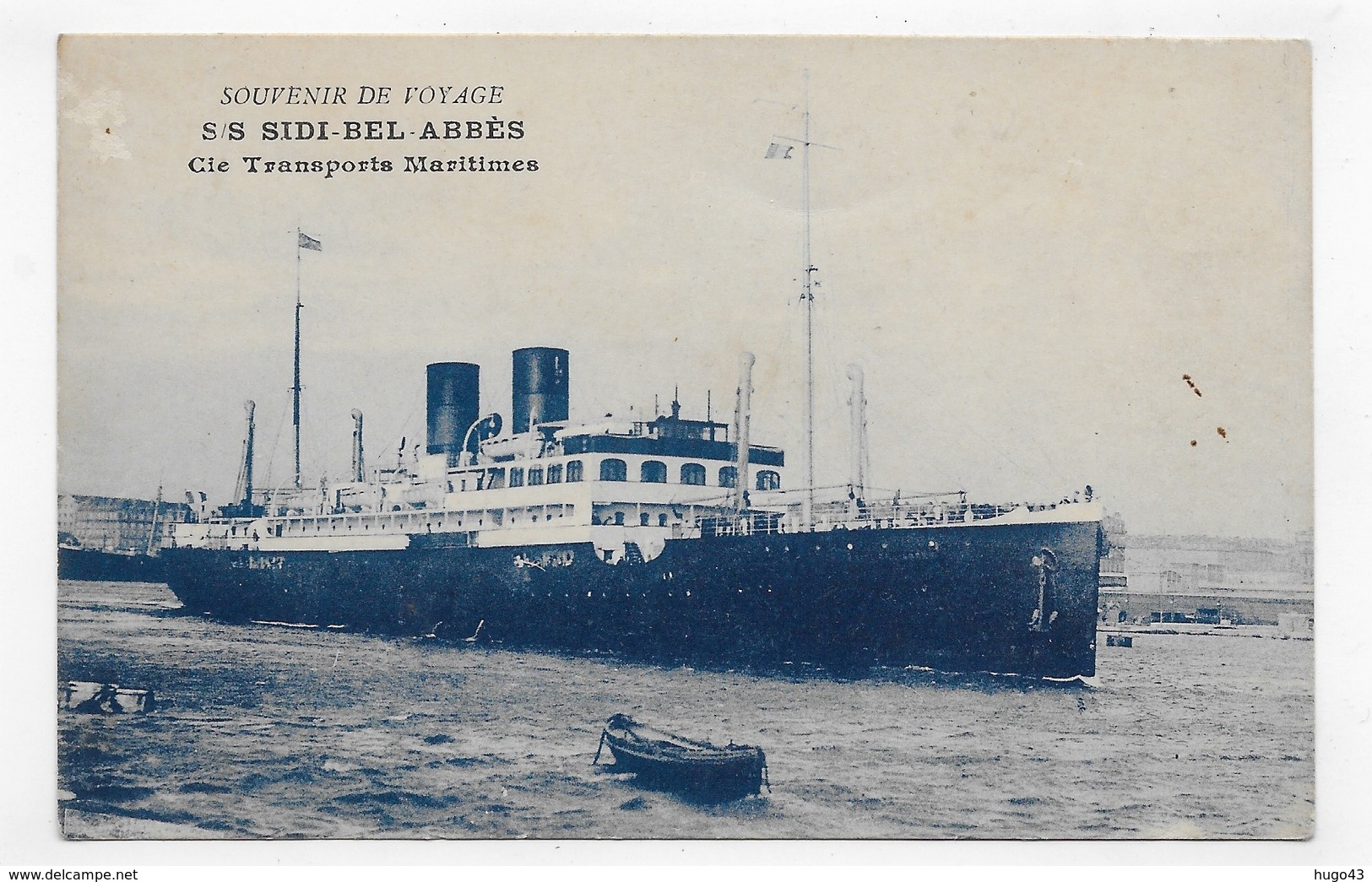 PAQUEBOT SIDI BEL ABBES - CPA  VOYAGEE - 75 - Steamers