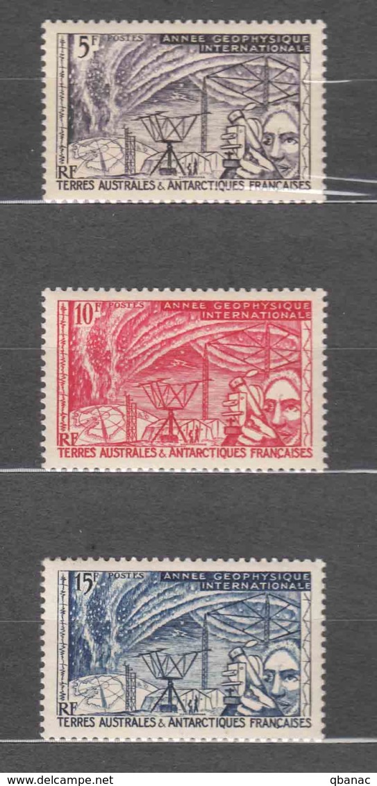 France Colonies, TAAF 1957 Mi#10-12 Mint Never Hinged - Ungebraucht