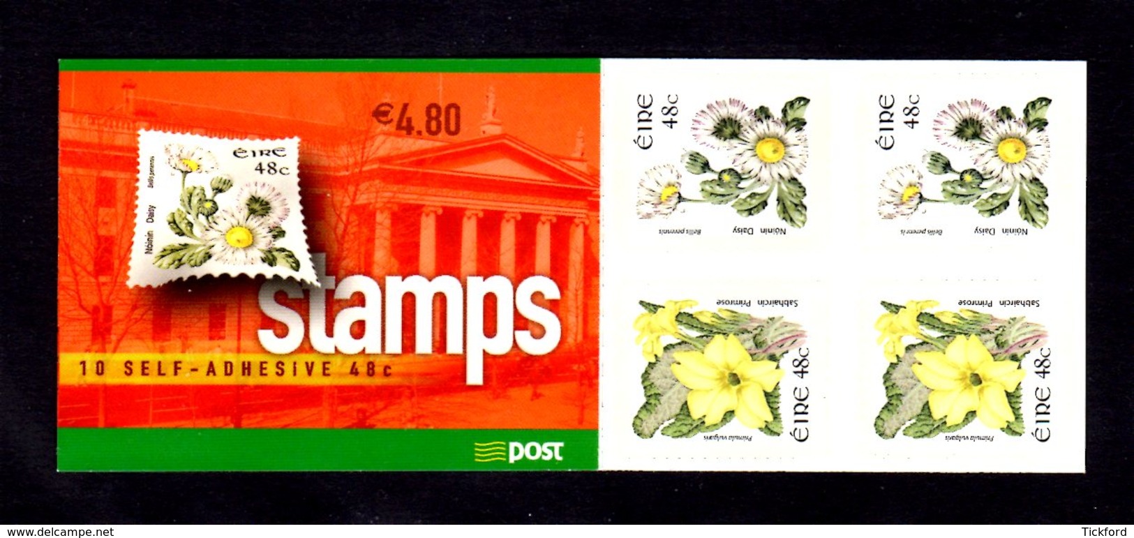 IRLANDE 2004 - CARNET Yvert C1618 - NEUF** MNH - Flore, Fleurs - Carnets