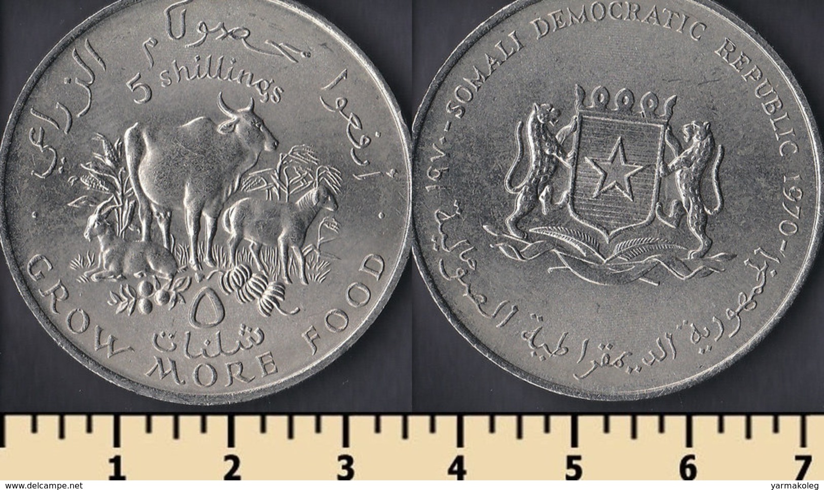 Somalia 5 Shillings 1970 - Somalië