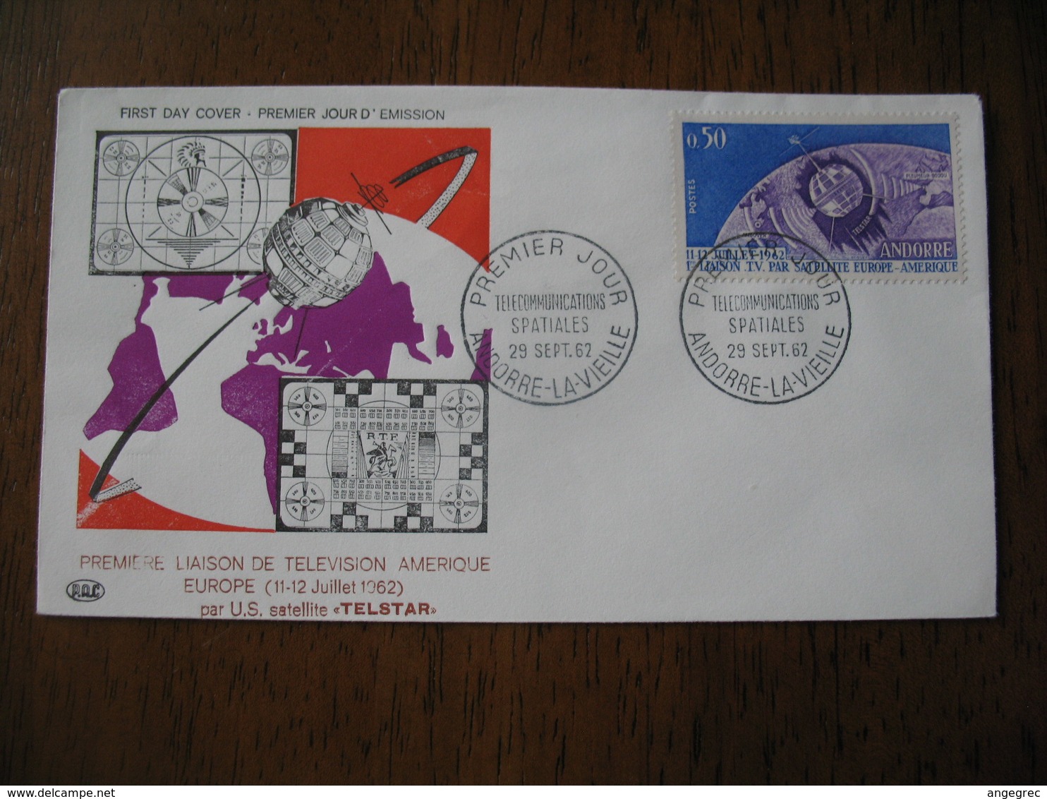 FDC  Enveloppe   Andorre Français  1962 - FDC