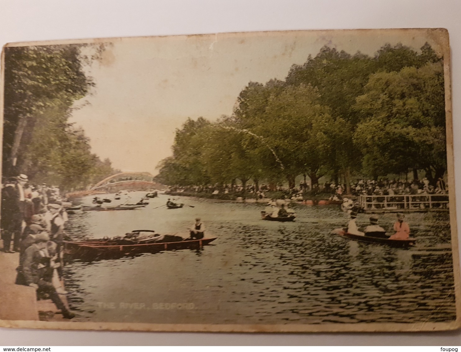 CPA The River, Bedford - Animated, Rowing Boats - Bedford