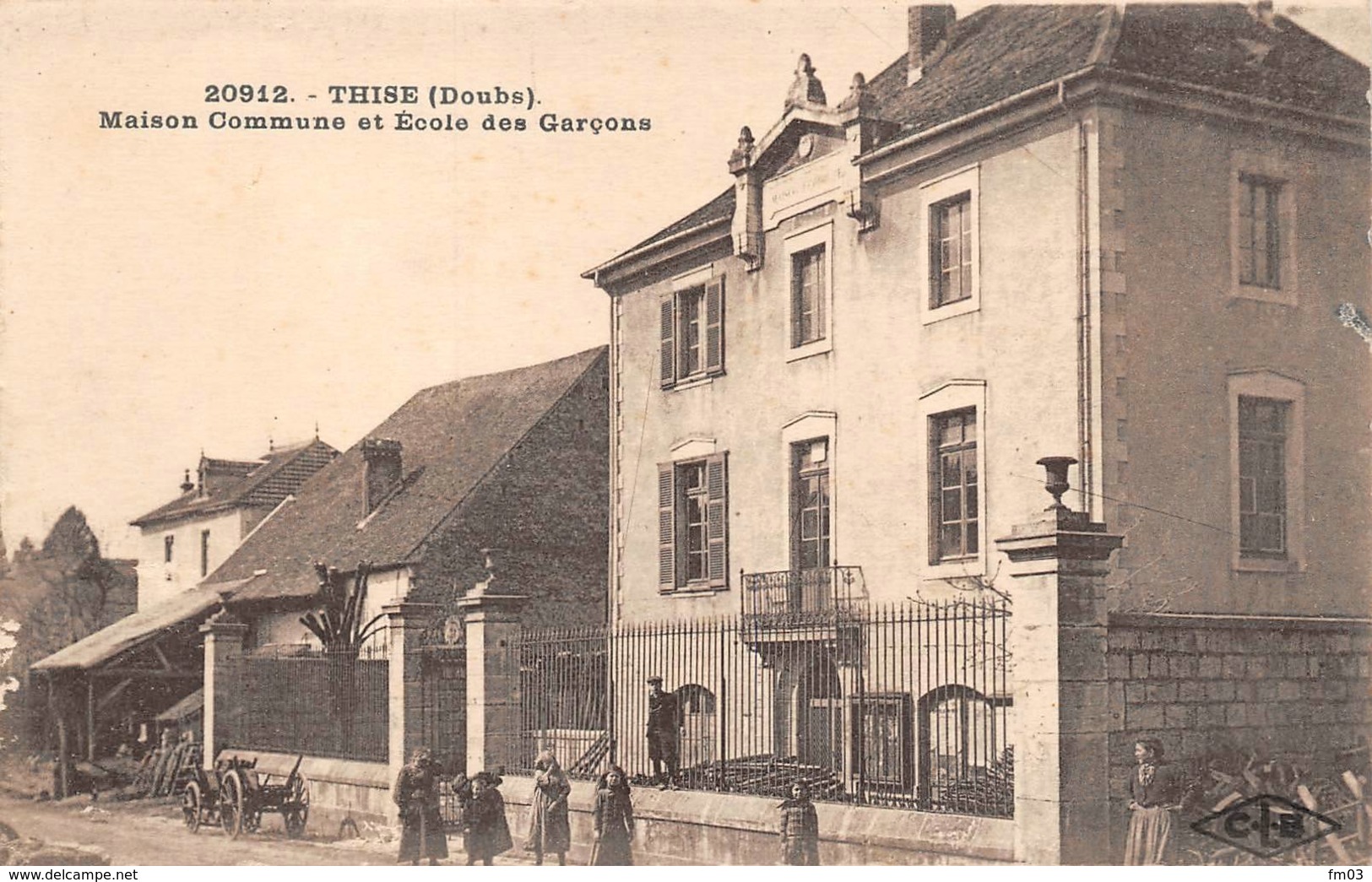 Thise Mairie école Canton Marchaux CLB 20912 - Autres & Non Classés