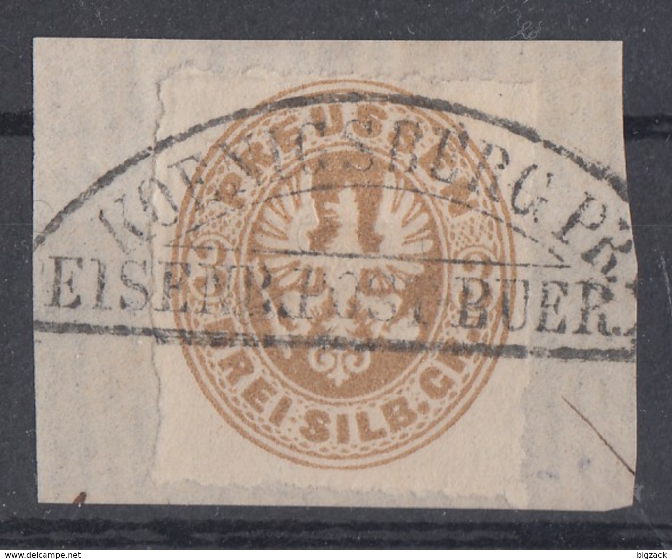 Preussen Minr.18 Briefstück Königsberg Eisenbahn-Post- Buer. - Sonstige & Ohne Zuordnung