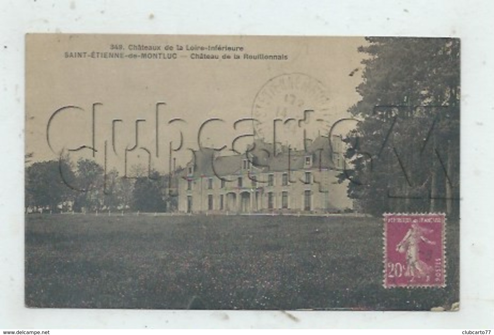 Saint-Étienne-de-Montluc (44) : Le Château De La Rouillonnais En 1934 PF - Saint Etienne De Montluc
