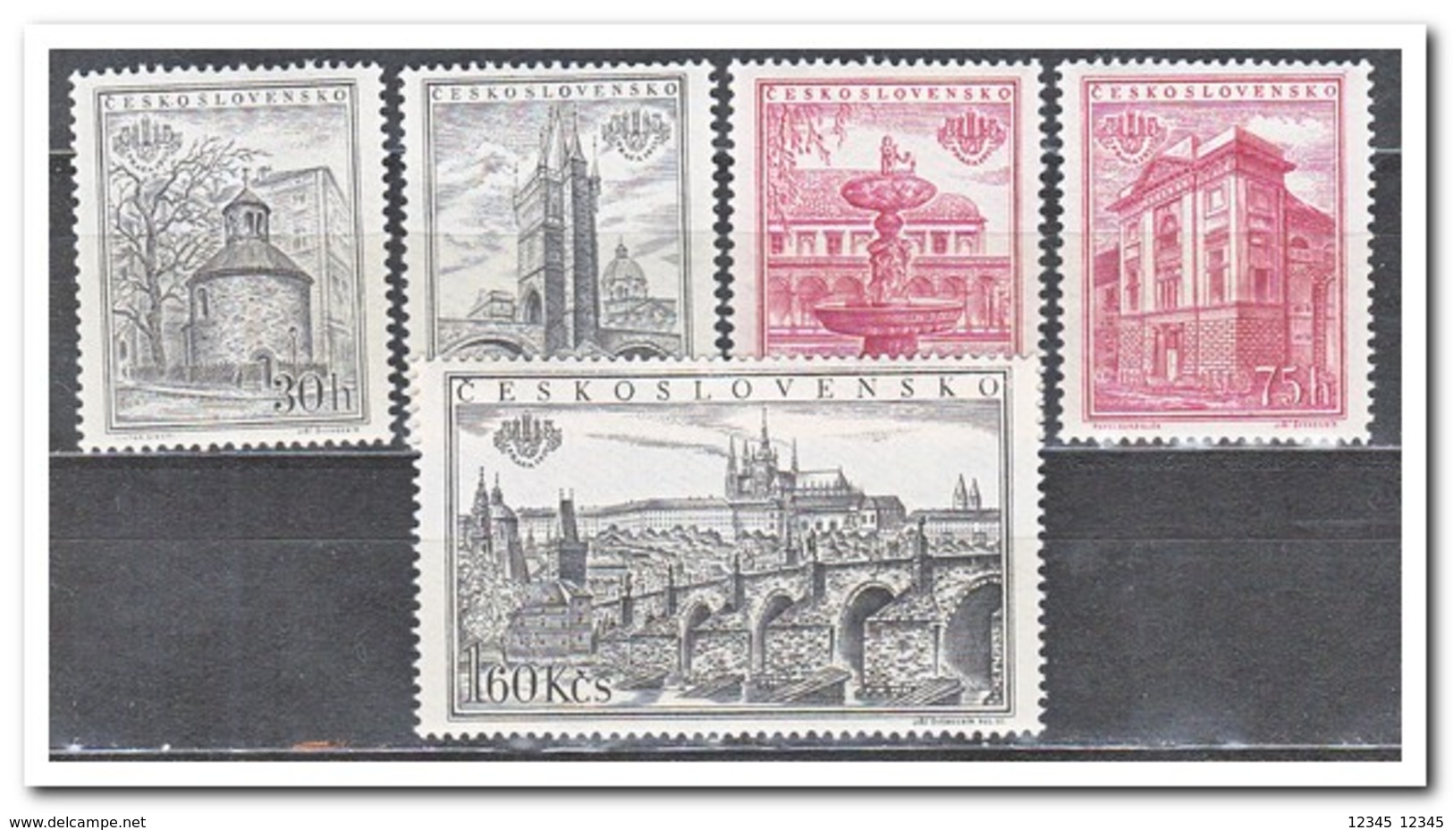 Tsjechoslowakije 1955, Postfris MNH, International Stamp Exhibition PRAGA - Ungebraucht