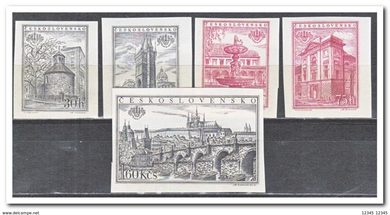 Tsjechoslowakije 1955, Postfris MNH, International Stamp Exhibition PRAGA - Nuevos