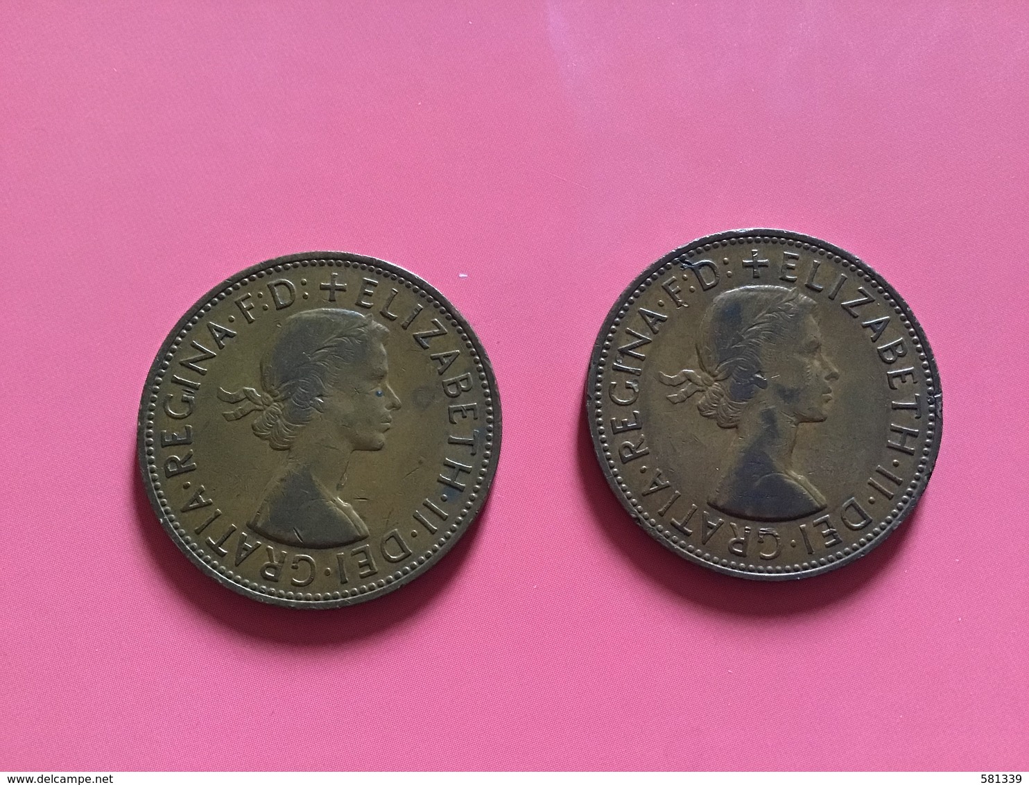 GRAN BRETAGNA  - ENGLAND - 1963 E 1964 - 2 Monete Da 1 PENNY Elisabetta II - 1 Penny & 1 New Penny