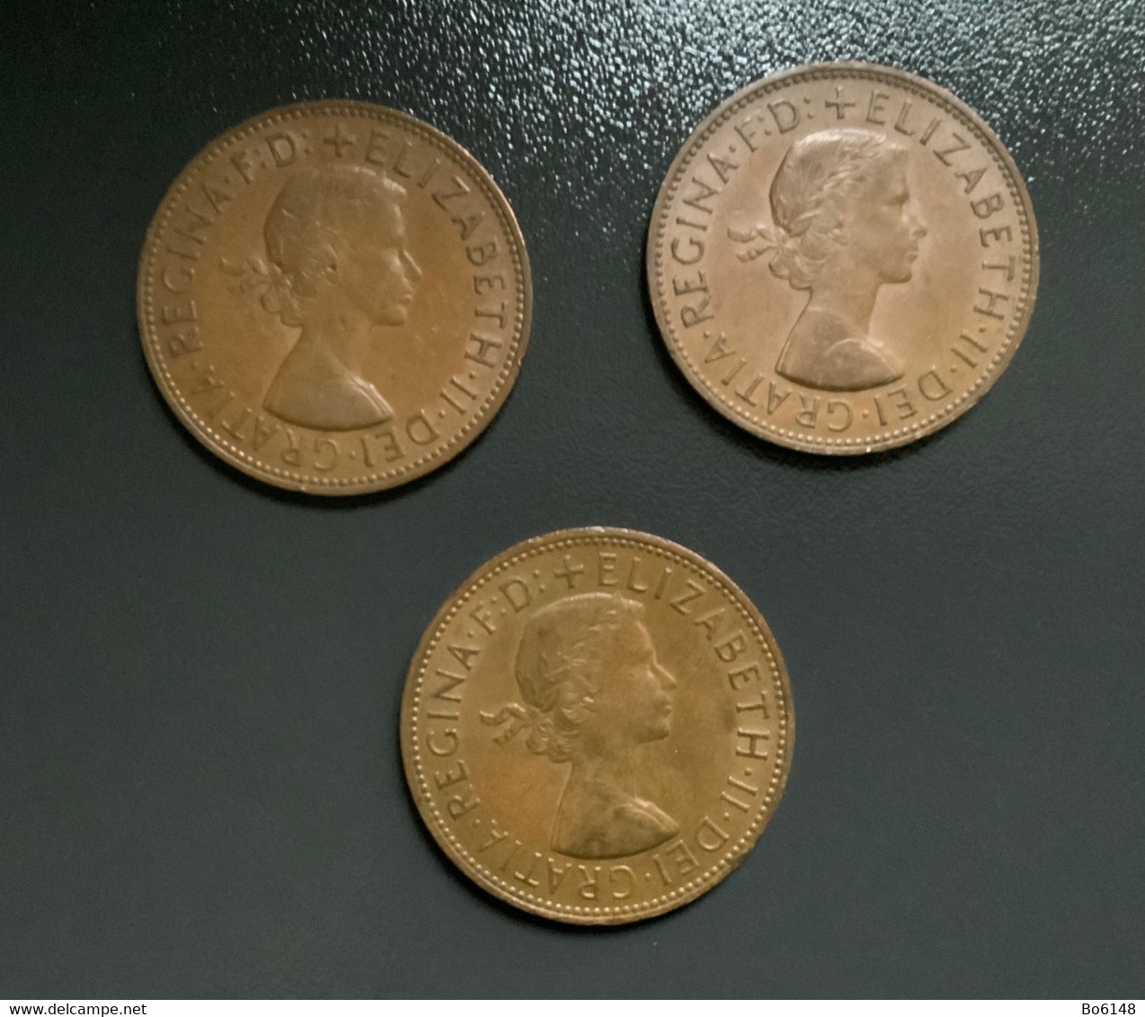 GRAN BRETAGNA  - ENGLAND - 1965 , 1966 E 1967 - 3  Monete 1 PENNY Elisabetta II - 1 Penny & 1 New Penny